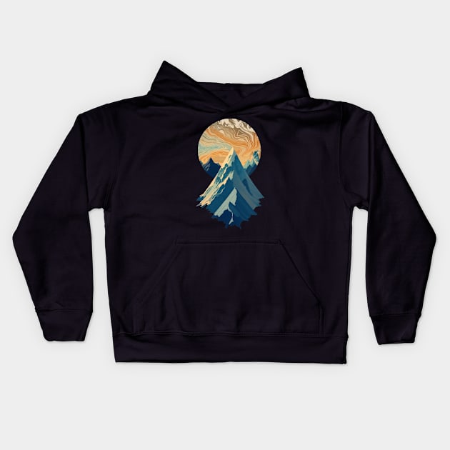 Mountains are calling Kids Hoodie by Moulezitouna